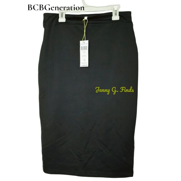 $58 BCBGeneration Nylon Spandex Lightweight Pull On Straight PencilSkirt Med NWT - Picture 2 of 14